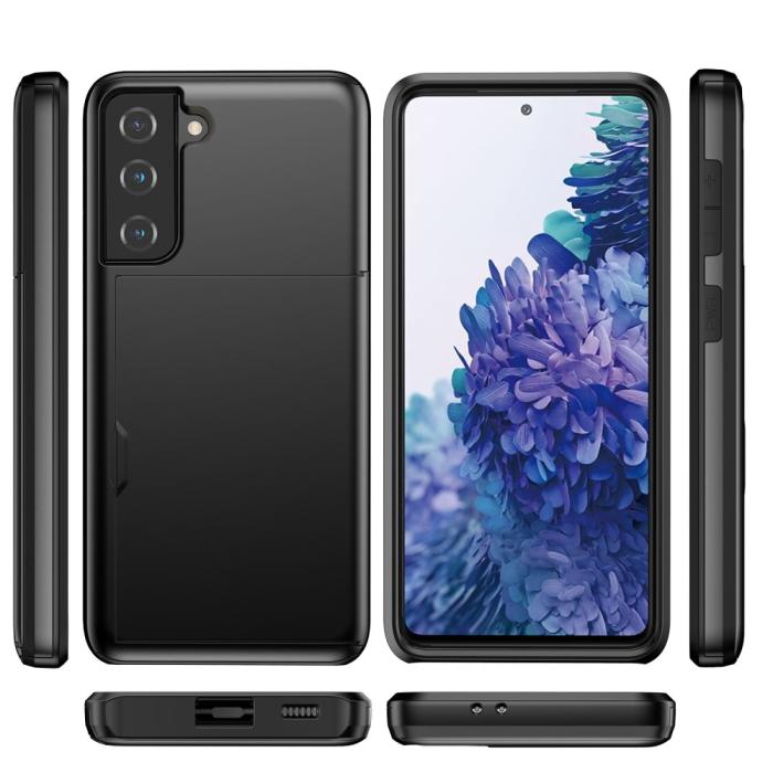 Bild 3,  Samsung Galaxy S21 Plus - Skal Med Kortfack - Svart - Teknikhallen.se