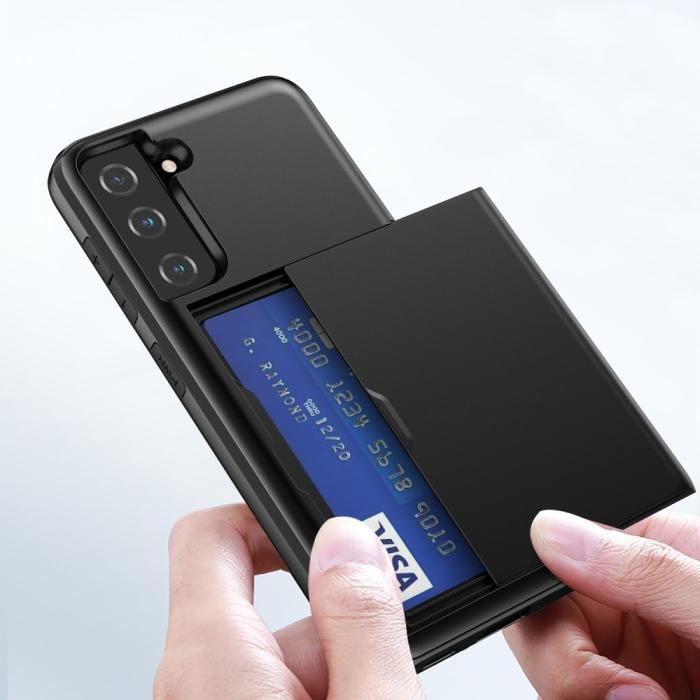 Bild 5,  Samsung Galaxy S21 Plus - Skal Med Kortfack - Svart - Teknikhallen.se