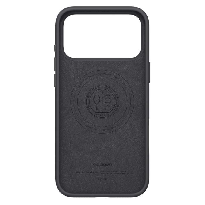 Bild 3, Spigen Spigen iPhone 17 Pro Max Skal MagSafe Silicone Fit Svart - Teknikhallen.se