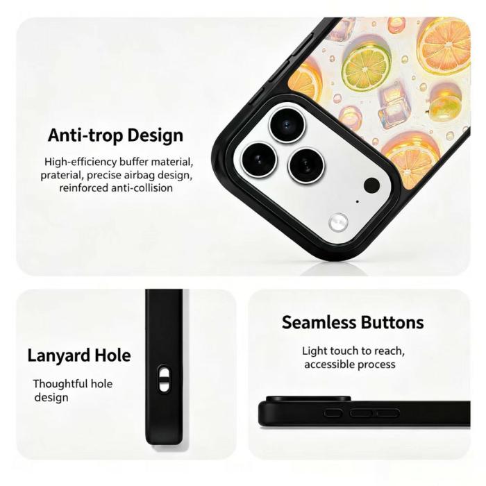 Bild 3,  iPhone 18 Pro Max/17 Pro Max Skal MagSafe UV-Mönster Apelsin - Teknikhallen.se