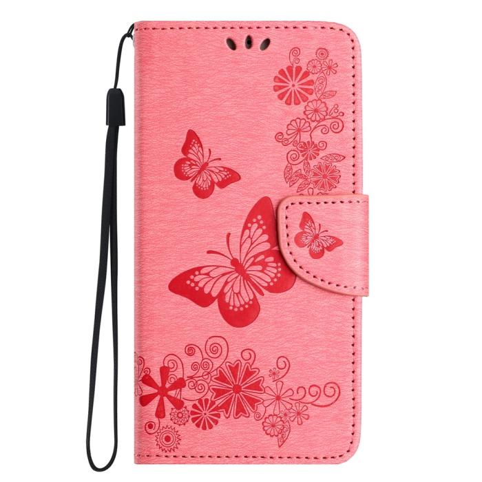 Bild 5,  Samsung Galaxy A27 5G Fodral Läder Fjärilar Rosa - Teknikhallen.se