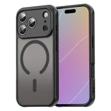  iPhone 17 Pro/18 Pro Skal MagSafe Hybrid Svart - Teknikhallen.se