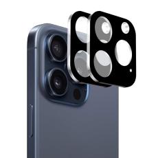 ENKAY ENKAY iPhone 16 Pro Max/16 Pro Linsskydd H&auml;rdat Glas Svart - Teknikhallen.se