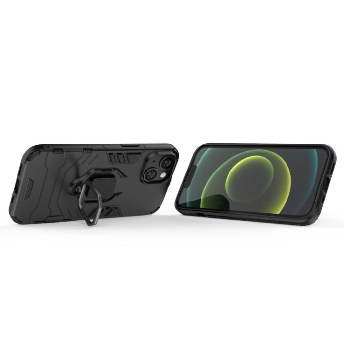 Bild 3,  iPhone 14 Plus Skal Ring Armor Hybrid Svart - Teknikhallen.se