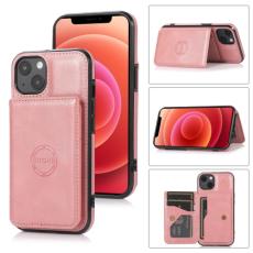  iPhone 14 Plus Skal Med Kortfack Och Magnet Ros&eacute;guld - Teknikhallen.se