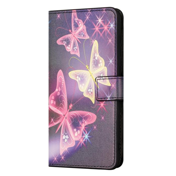 Bild 4,  Samsung Galaxy A15 5G Fodral Med Tryck Glittriga Fjärilar - Teknikhallen.se