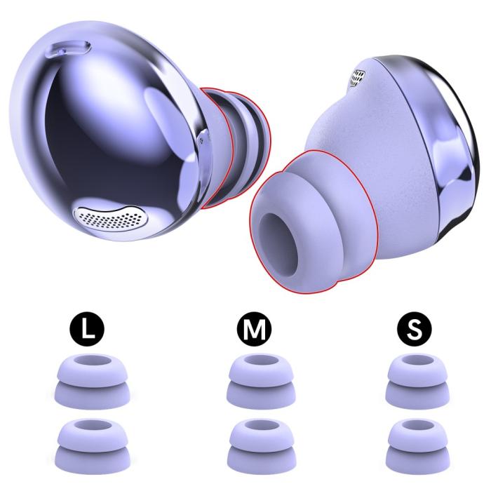 Bild 2, AHASTYLE AHASTYLE Galaxy Buds Pro 3 Öronpluggar 3-pack Lila - Teknikhallen.se