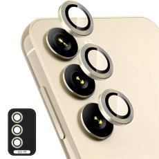 ENKAY ENKAY Galaxy S23 FE Linsskydd Aluminium H&auml;rdat Glas Guld - Teknikhallen.se