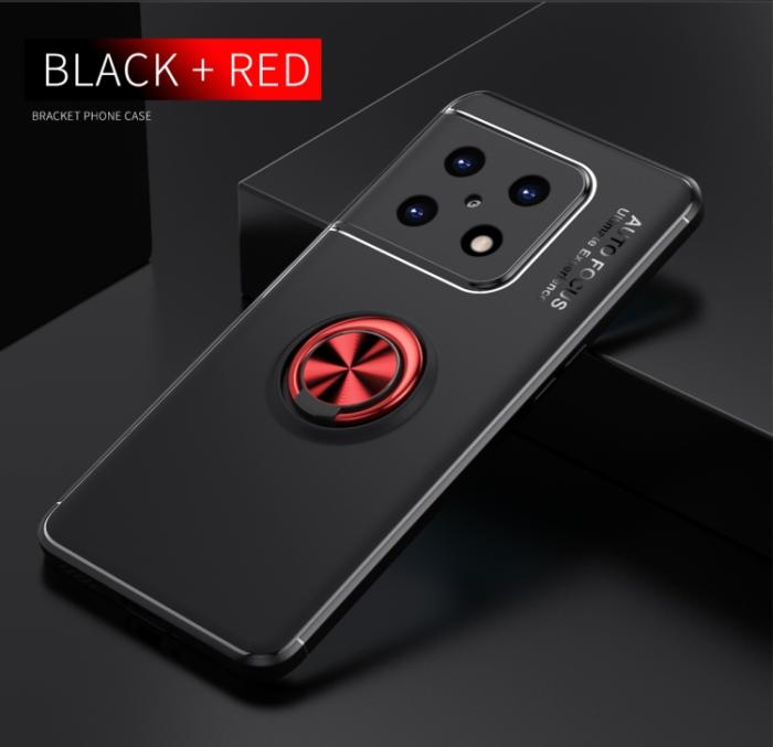 Bild 2,  OnePlus 10 Pro 5G Skal Ring Svart/Röd - Teknikhallen.se