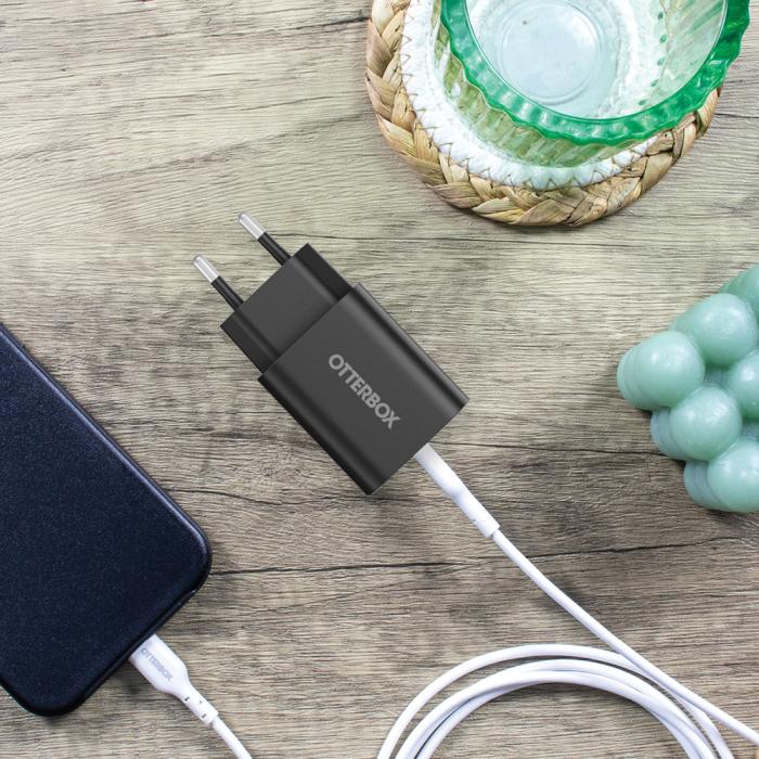Bild 5, OtterBox OtterBox 20W PD USB-C Väggladdare Svart - Teknikhallen.se