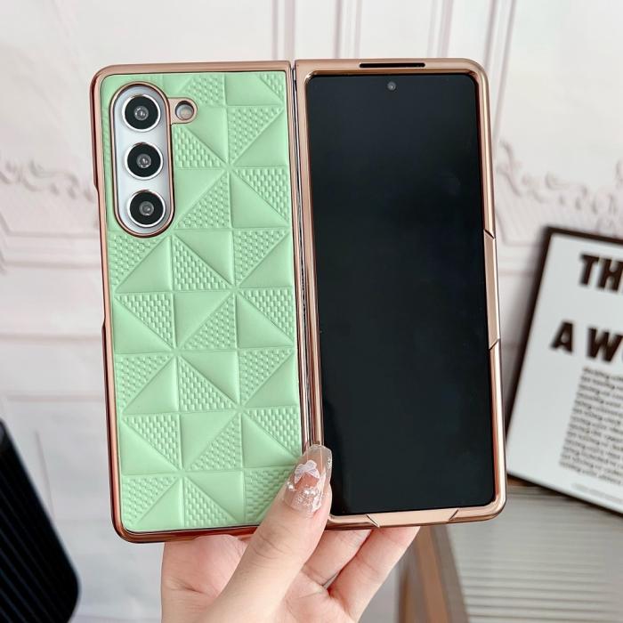 Bild 2,  Galaxy Z Fold 6 Skal Läder Grön - Teknikhallen.se