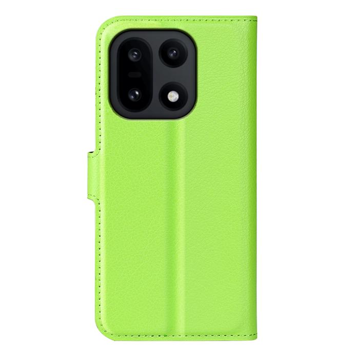 Bild 3,  OnePlus 15 Fodral Litchi Läder Grön - Teknikhallen.se