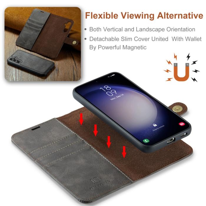 Bild 6, DG.MING DG.MING Samsung Galaxy A16 2in1 Magnet Fodral / Skal Grå - Teknikhallen.se