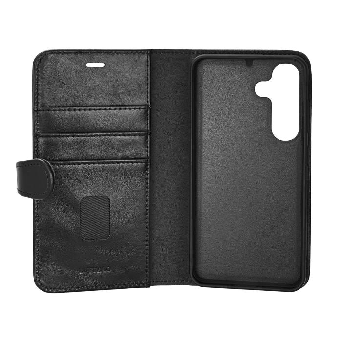 Bild 3, Buffalo Buffalo Samsung Galaxy S25 Fodral 2in1 Magnet / Skal Svart - Teknikhallen.se