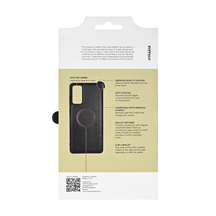 Bild 5, Buffalo Buffalo Samsung Galaxy S25 Fodral 2in1 Magnet / Skal Svart - Teknikhallen.se