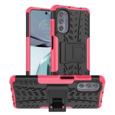  Motorola Moto G62 5G Skal Ultimata St&ouml;tt&aring;ligt med St&ouml;d Rosa - Teknikhallen.se