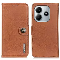 KHAZNEH KHAZNEH Xiaomi Redmi Note 14 4G Fodral L&auml;der Brun - Teknikhallen.se