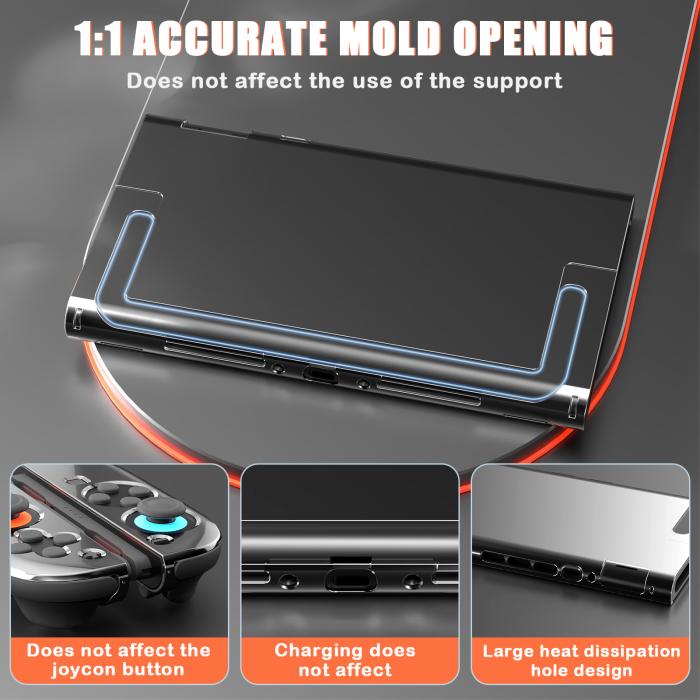 Bild 6,  Nintendo Switch 2 Skal Transparent - Teknikhallen.se