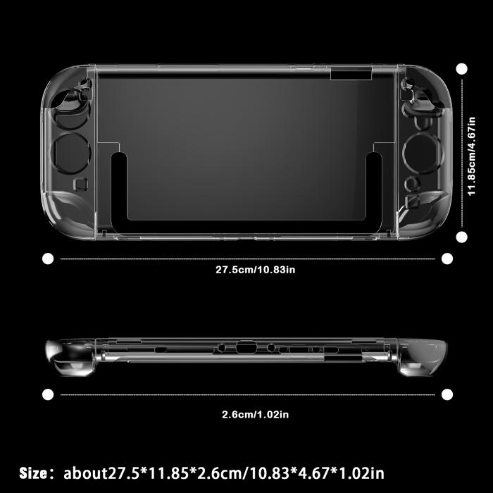 Bild 8,  Nintendo Switch 2 Skal Transparent - Teknikhallen.se