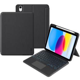 Tech-Protect Tech-Protect iPad 10.9 2022 Fodral SmartCase Tangentbord Svart - Teknikhallen.se