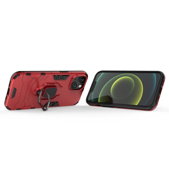 Bild 3,  iPhone 14 Plus Skal Ring Armor Hybrid Röd - Teknikhallen.se