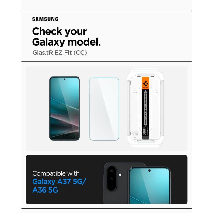 Bild 2, Spigen Spigen Galaxy A37 / A36 Skärmskydd GLAS.tR 