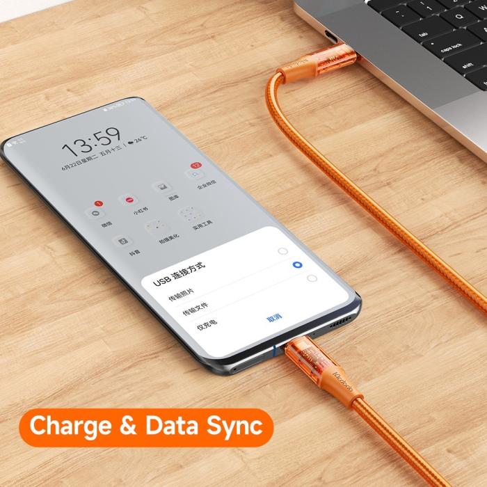 Bild 3, MCDODO Mcdodo 1.2m 100W PD USB-C - USB-C Kabel Svart - Teknikhallen.se
