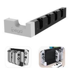 iPega iPega Nintendo Switch LED Laddstation F&ouml;r St&auml;ll och 4x Joy-Con - Teknikhallen.se