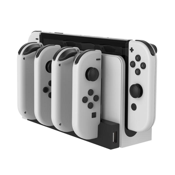 Bild 3, iPega iPega Nintendo Switch LED Laddstation För Ställ och 4x Joy-Con - Teknikhallen.se