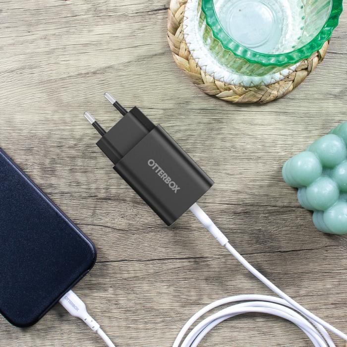 Bild 5, OtterBox OtterBox 30W USB-C PD Väggladdare Svart - Teknikhallen.se