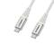OtterBox OtterBox Premium 1m PD USB-C - USB-C Kabel Nylonflätad Vit - Teknikhallen.se