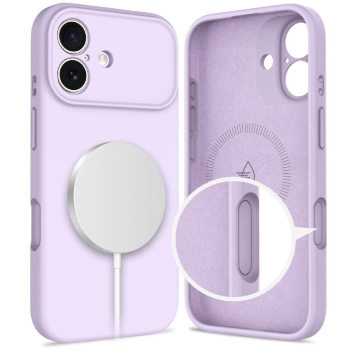 Bild 5, Tech-Protect Tech-Protect iPhone 17 Skal MagSafe Silicone Mauve - Teknikhallen.se