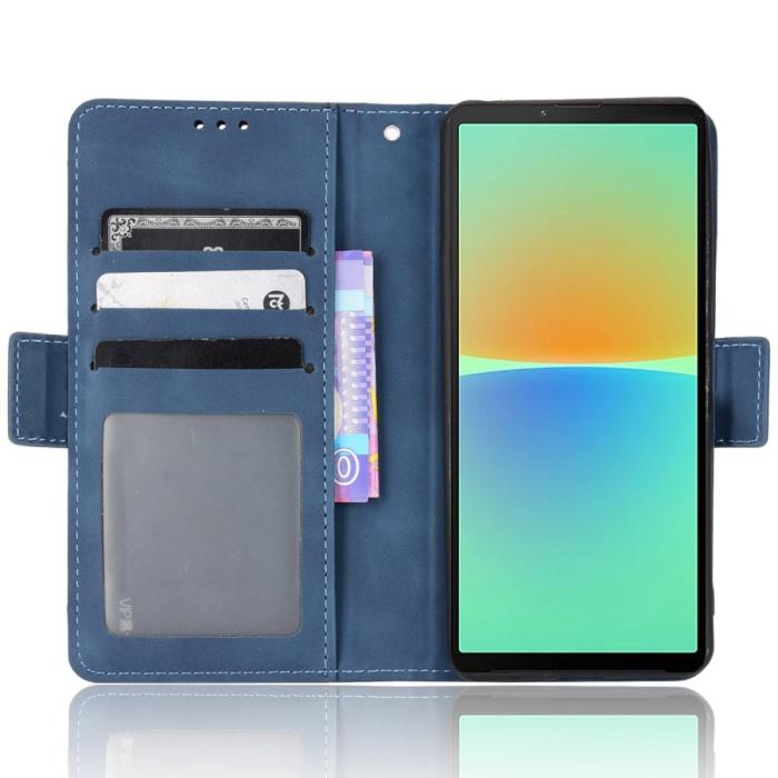 Bild 2,  Sony Xperia 10 IV Fodral Avtagbart Kortfodral Blå - Teknikhallen.se