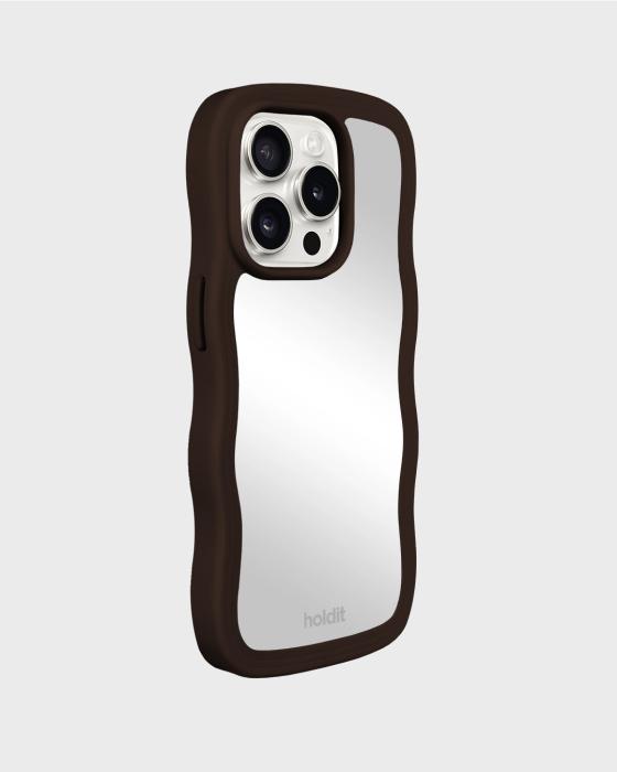 Bild 2, holdit holdit iPhone 12 / 12 Pro Skal Wavy Chocolate/Mirr - Teknikhallen.se