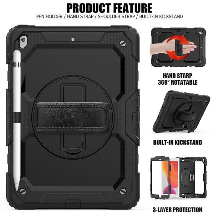 Bild 6, Tech-Protect Tech-Protect iPad 10.2 2019/2020/2021 Skal Solid360 Svart - Teknikhallen.se