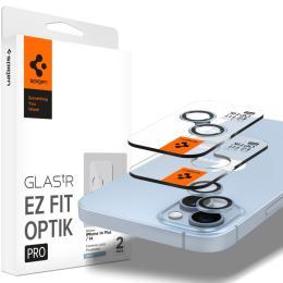 Spigen Spigen iPhone 15/15 Plus/14/14 Plus 2-PACK Optik.tR "Ez Fit" Linsskydd - Teknikhallen.se