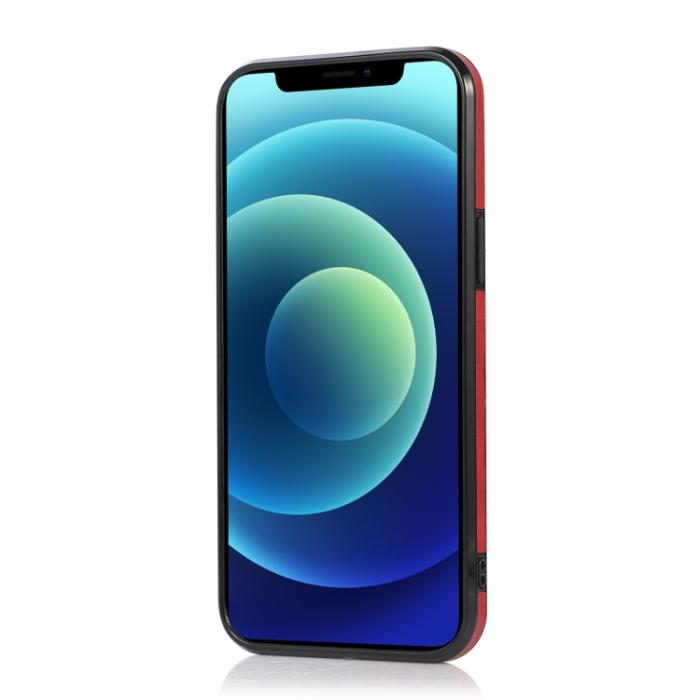 Bild 3,  iPhone 14 Pro Skal Med Kortfack Och Magnet Röd - Teknikhallen.se