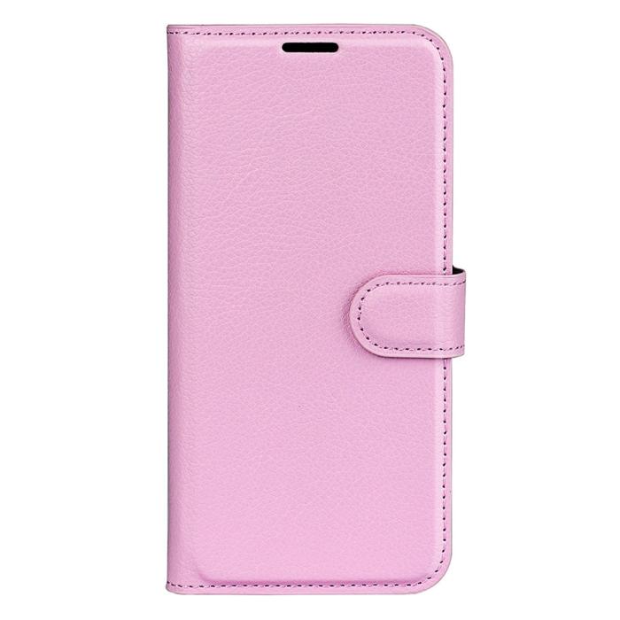 Bild 5,  Samsung Galaxy A55 5G Fodral Litchi Läder Ljus Rosa - Teknikhallen.se