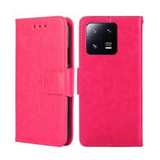  Xiaomi 13 Pro 5G Fodral Solid L&auml;der Rosa/R&ouml;d - Teknikhallen.se