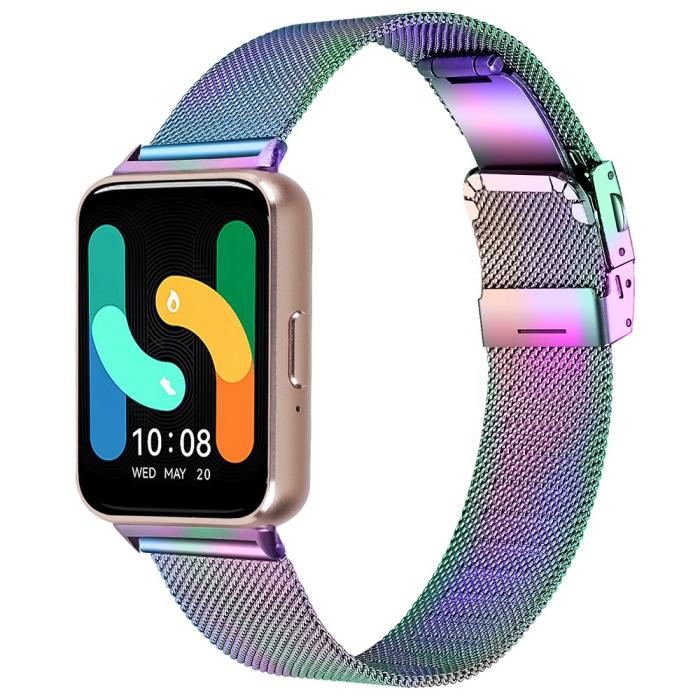 Bild 2,  Samsung Galaxy Watch Fit 3 Klockarmband Milanese Oil Fade - Teknikhallen.se