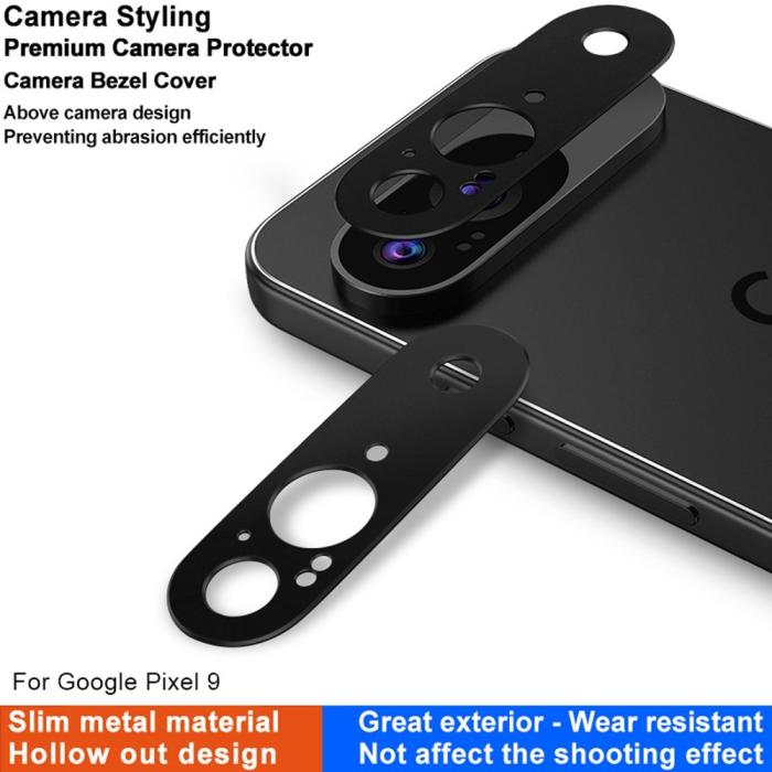 Bild 3, IMAK IMAK Google Pixel 9 Linsskydd Metall Svart - Teknikhallen.se