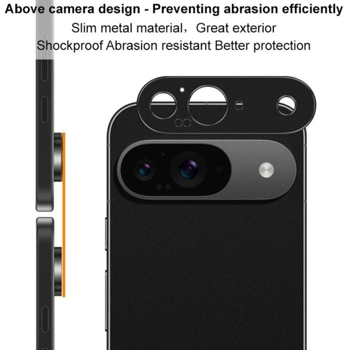Bild 4, IMAK IMAK Google Pixel 9 Linsskydd Metall Svart - Teknikhallen.se