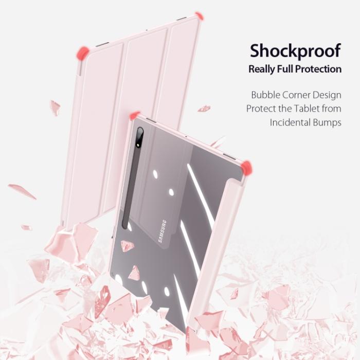 Bild 6, DUX DUCIS DUX DUCIS Galaxy Tab S8 Ultra Fodral TOBY Tri-Fold Rosa - Teknikhallen.se