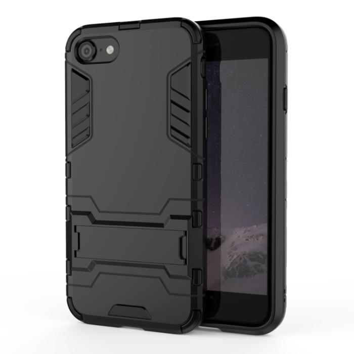 Bild 2,  iPhone 7/8/SE Skal Hybrid Armor Kickstand Svart - Teknikhallen.se