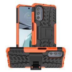  Motorola Moto G62 5G Skal Ultimata St&ouml;tt&aring;ligt med St&ouml;d Orange - Teknikhallen.se