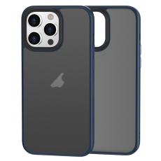  iPhone 15 Pro Skal Premium Hybrid Shield M&ouml;rk Bl&aring; - Teknikhallen.se