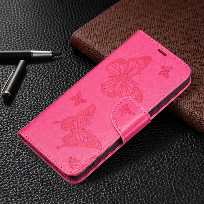 Bild 6,  Samsung Galaxy A53 5G Fodral Tryckta Fjärilar Rosa - Teknikhallen.se