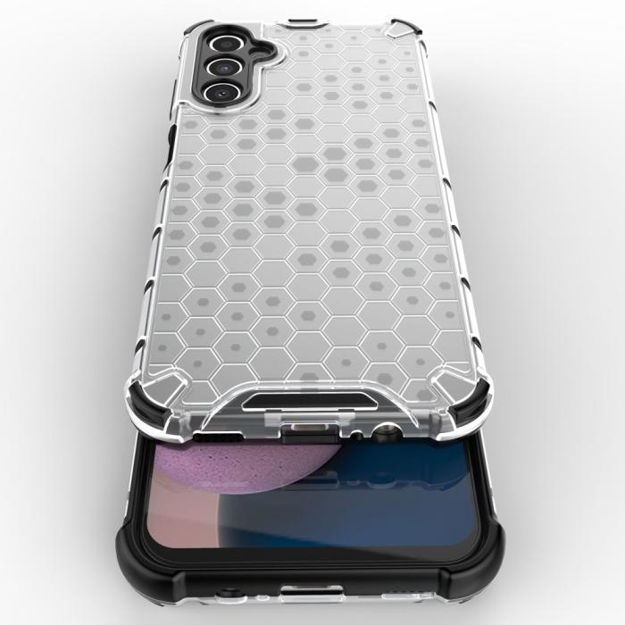 Bild 4,  Galaxy A14 4G/5G Skal Shockproof Honeycomb Textur Grå - Teknikhallen.se