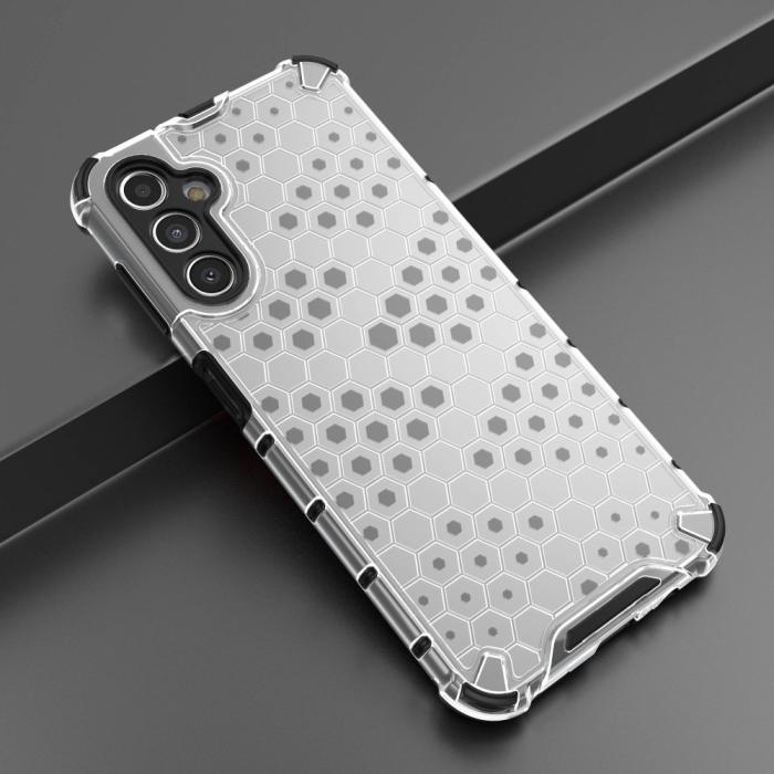 Bild 5,  Galaxy A14 4G/5G Skal Shockproof Honeycomb Textur Grå - Teknikhallen.se