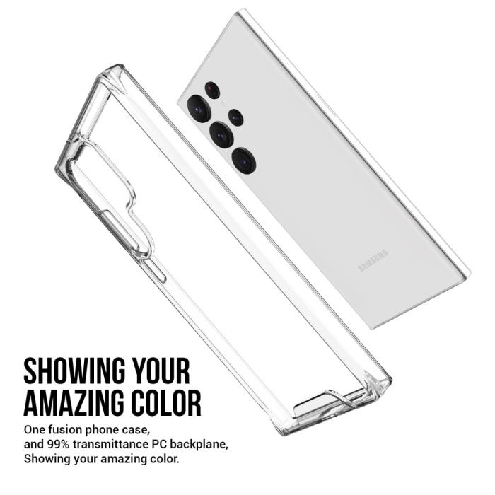 Bild 4,  Samsung Galaxy S23 Ultra Skal Shockproof Hybrid Transparent - Teknikhallen.se